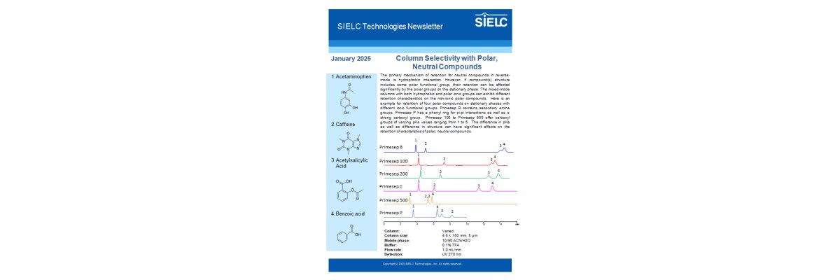 Newsletter von SIELC Technologies - Newsletter von SIELC Technologies