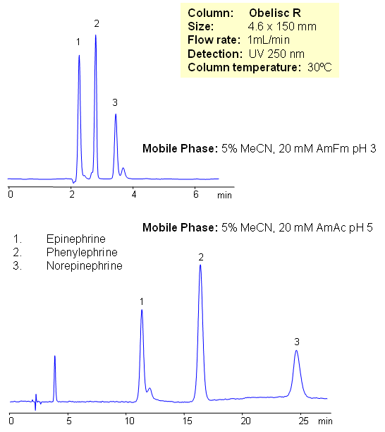 HPLC Separation of Neurotransmitters and Related Drugs Chromatogramm
