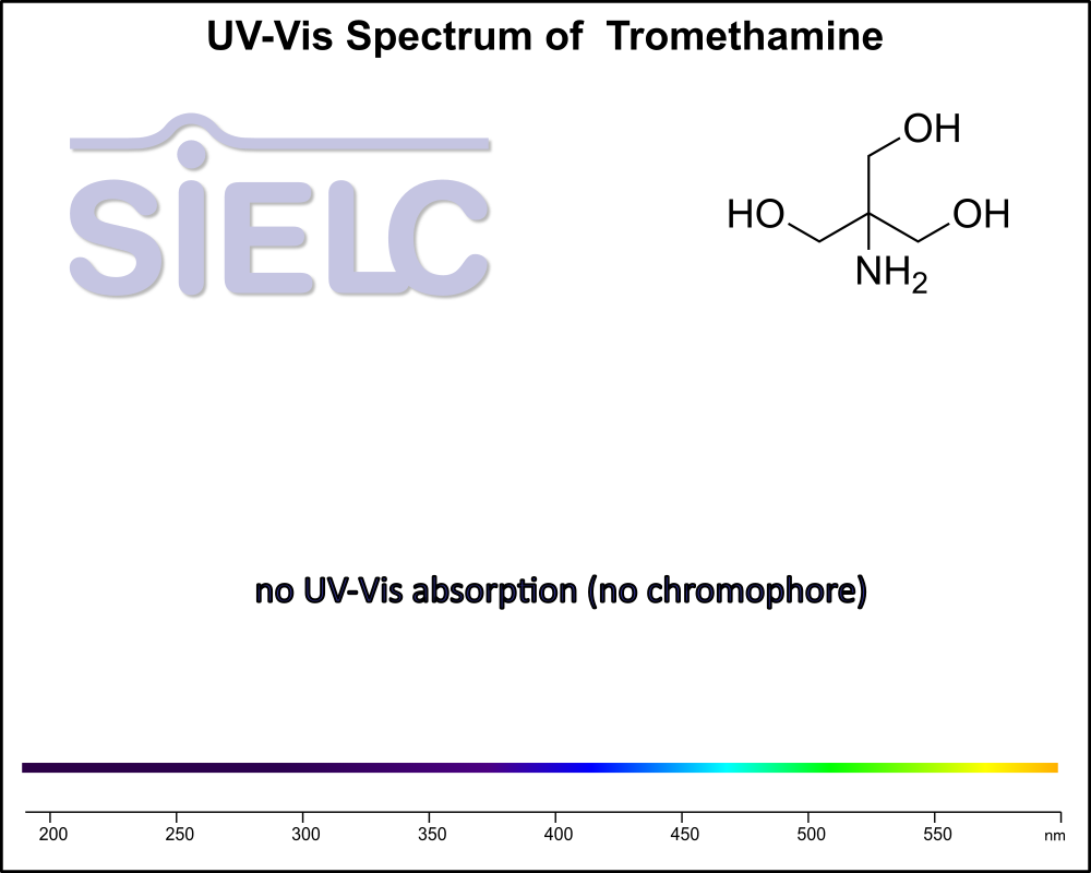 UV-Vis Spectrum ofTrometamol (Tris, Tris(hydroxymethyl)aminomethane, Tromethamine, and or THAM).